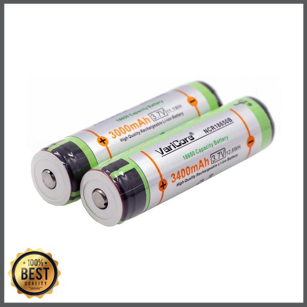 TG-BB053 VariCore 18650 Rechargeable Li-ion Battery 3400mAh 3.7V Button Top