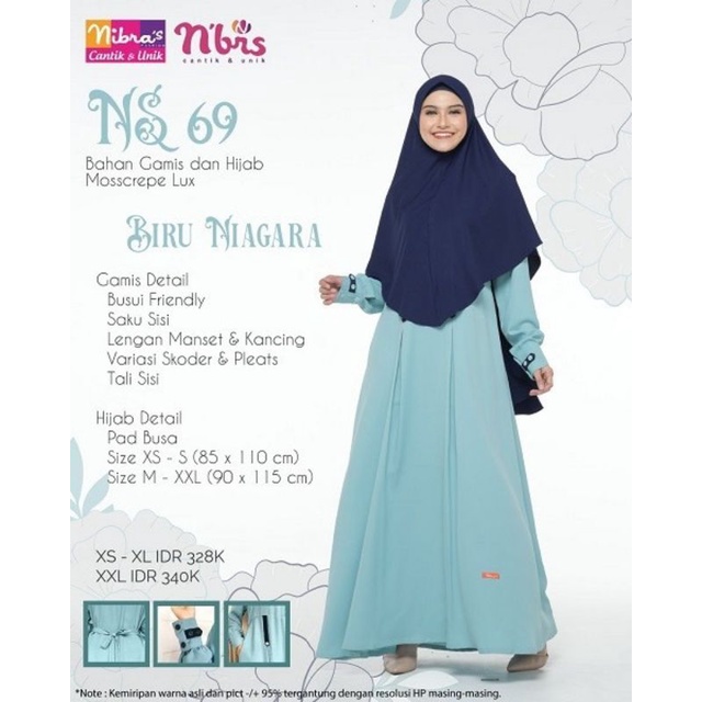 Nibras Syari/Nibras Promo/Gamis Murah/Gamis Promo