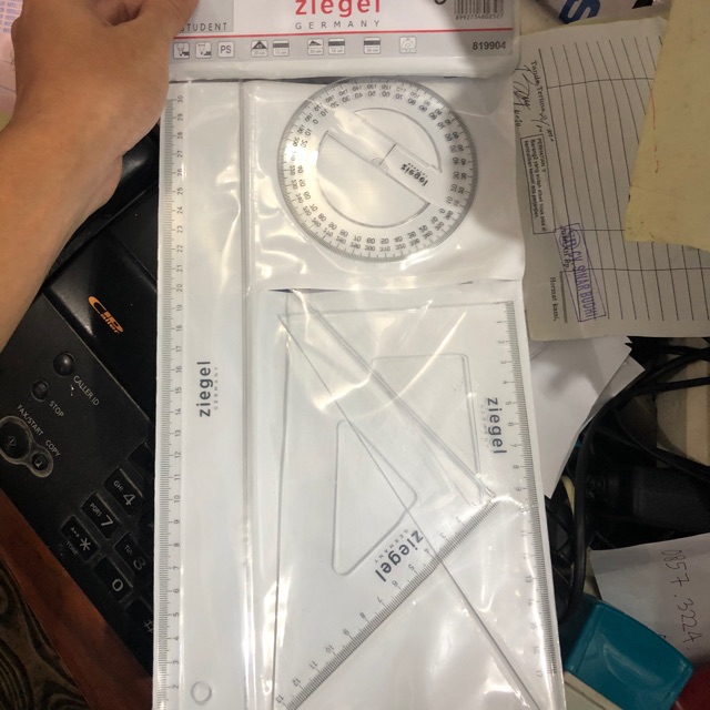 Penggaris geometri set ziegel