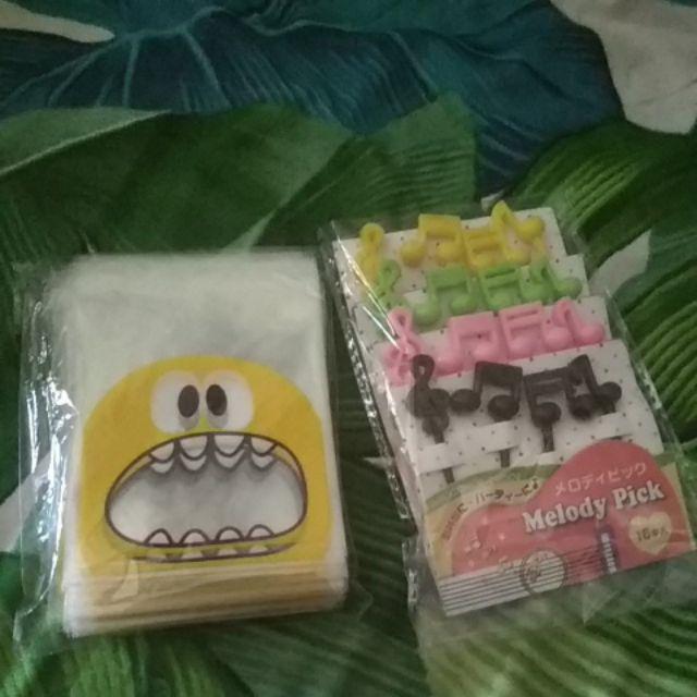 Kantong Permen Desain Kartun Lucu Dengan Perekat, Bahan Plastik, 10x7cm