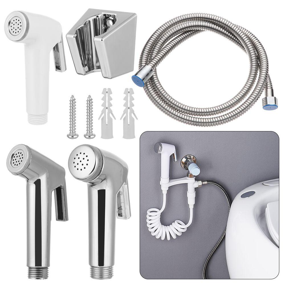 Populer Alat Semprot Kloset Toilet Self Cleaning Aksesoris Toilet Hand Sprayer Bidet Shower