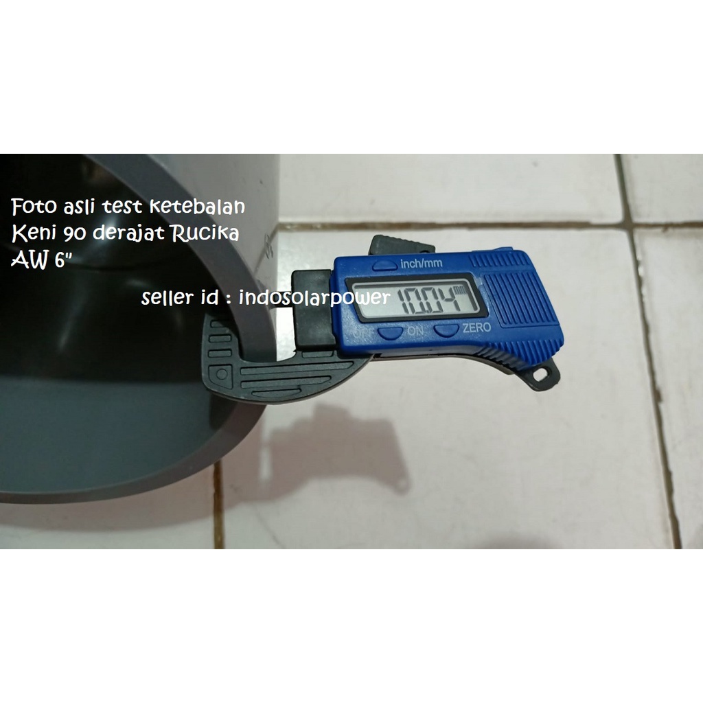 Elbow PVC 90 derajat RUCIKA 6&quot; 6 inch in Knee Keni siku L ada D dan AW sambungan pipa air pembuangan