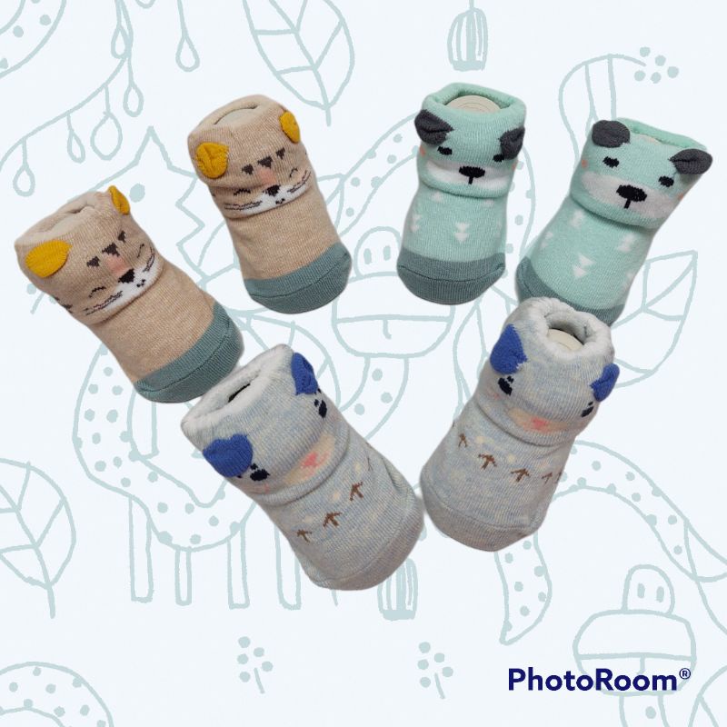 Kaos Kaki Bayi Premium 0-12Bulan || Baby Shoes || Kaos Kaki Bayi Anti Slip SNI