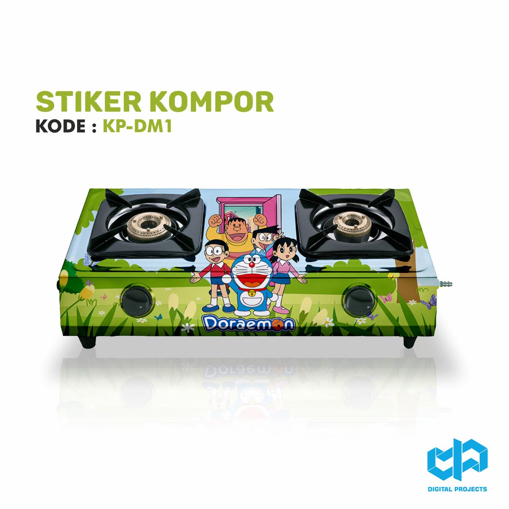 Hiasan Dapur Stiker  Kompor  Motif Doraemon 2 Tungku  Free 