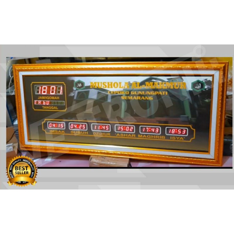 Jam masjid digital 110x50cm
