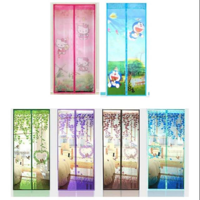 Tirai Anti Nyamuk Magnet Murah / Tirai Pintu Hordeng Anti Nyamuk Murah