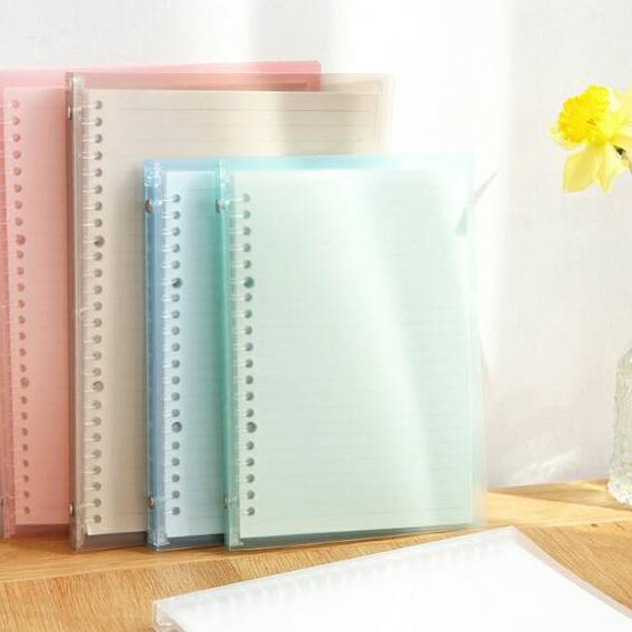 

[KODE PRODUK SDJGH4194] Claire Plain Color Slim File Binder/buku kuliah fleksibel