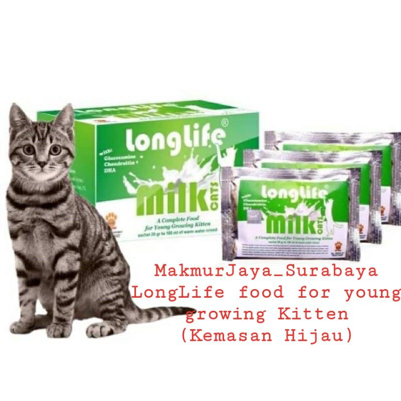 Susu Kucing Long Life Young Growing Kitten Milk Replacer