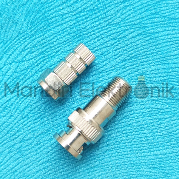 Jack Connector BNC untuk CCTV - Konektor BNC Jack Kamera CCTV adapter Jack Kabel RG59 RG6 CAT5E CAT6