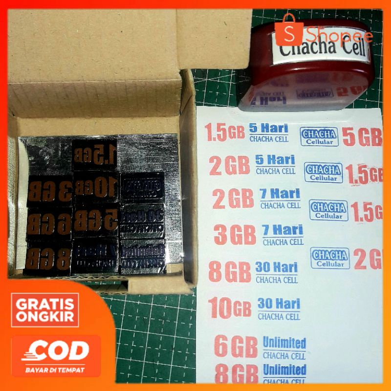 STEMPEL NAMA KONTER VCR KUOTA PUZZLE BONGKAR PASANG OTOMATIS