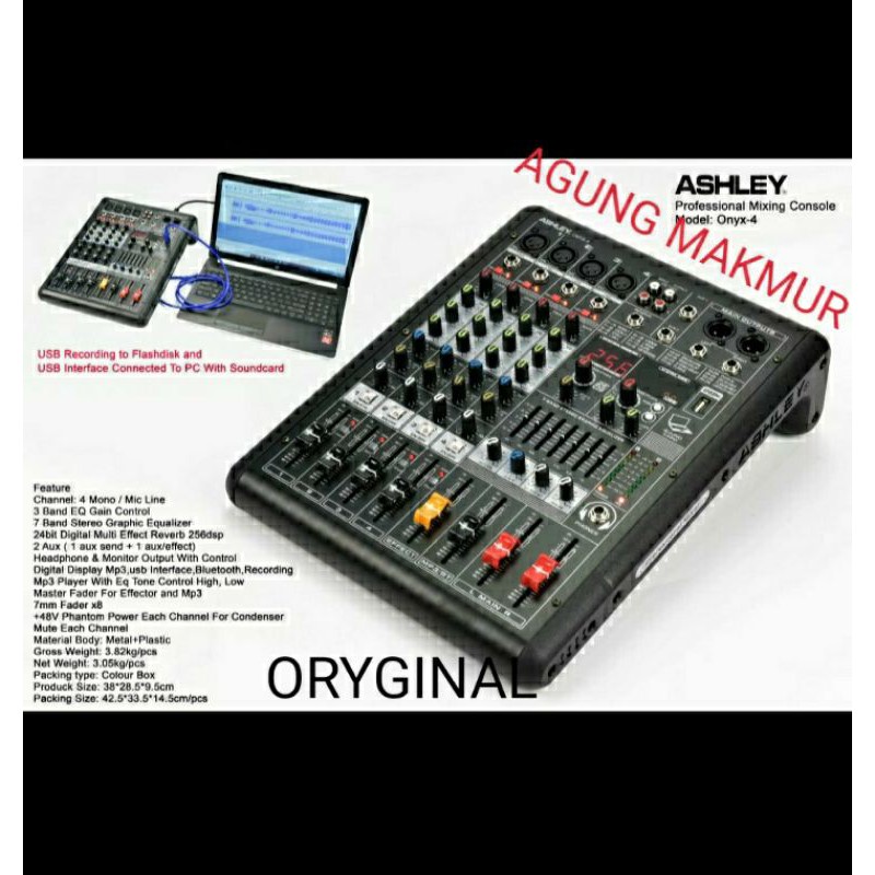 mixer ashley onyx4 ORYGINAL 4channel ASHLEY ONYX 4