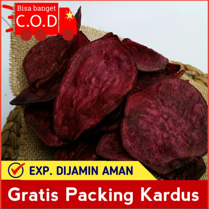 

[CINTAH SNACK] KERIPIK UBI UNGU 200 GRAM MANIS / KERIPIK TELO / KRIPIK UBI UNGU