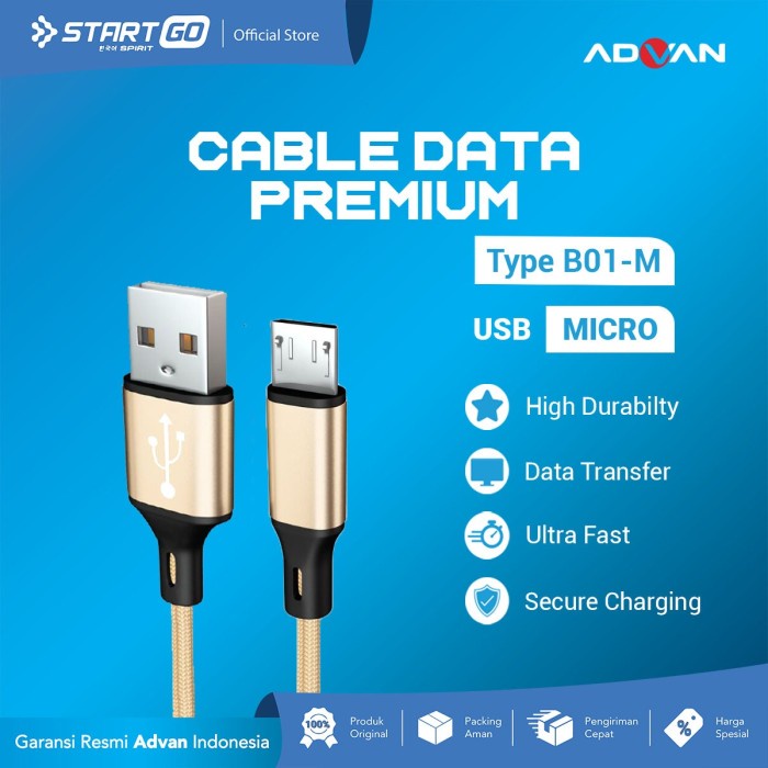 ADVAN STARTGO Kabel Cable Data Premium USB to Micro