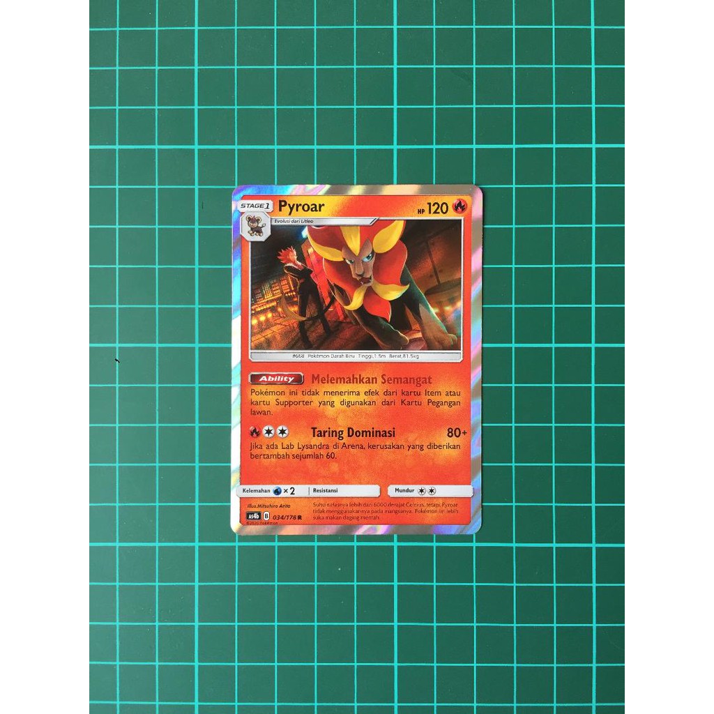 Pyroar Foil Kartu Pokemon TCG Indonesia