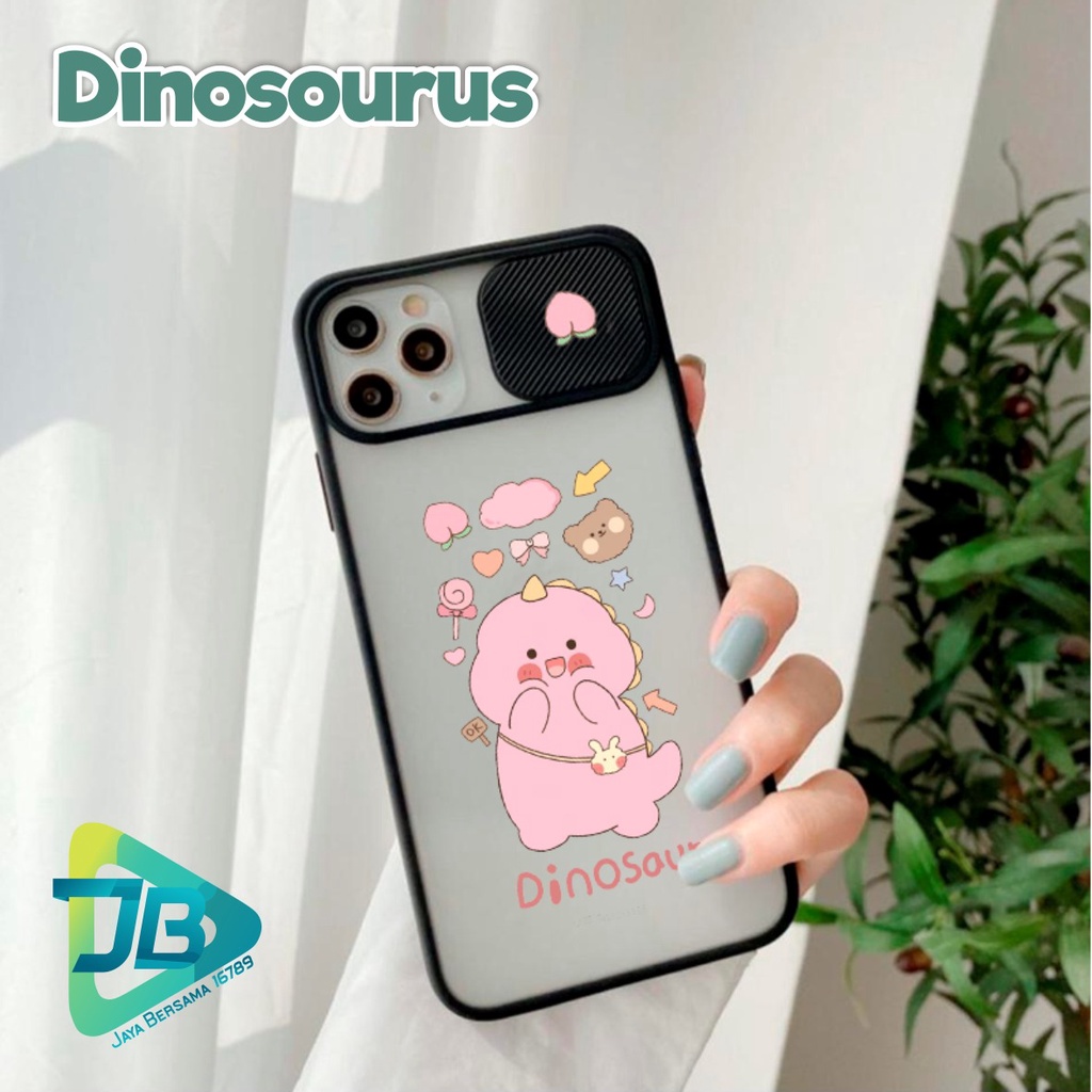SOFTCASE SLIDE KAMERA DINOSAURUS OPPO VIVO SAMSUNG XIAOMI REALME IPHONE ALL TYPE JB4935