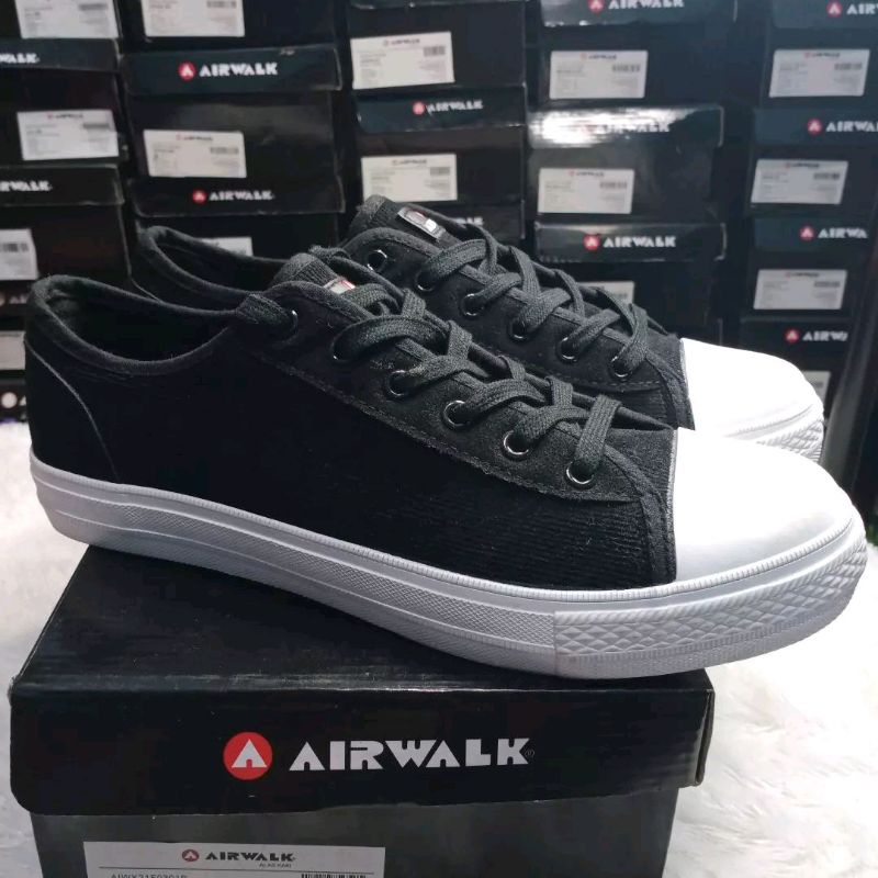 Airwalk JACEY Sepatu Original Pria Hitam Putih