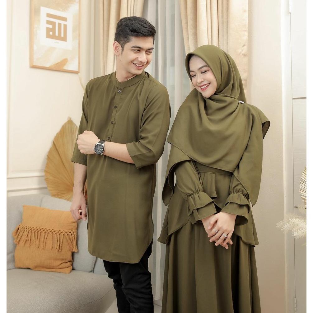 Ria Ricis Couple L Ricis Tr Cp L Valentine Couple Baju Gamis Polos Premium