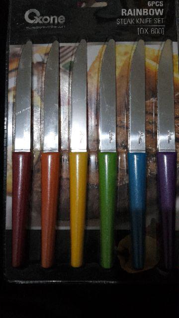 Oxone Ox-600 Rainbow Steak Knife Set