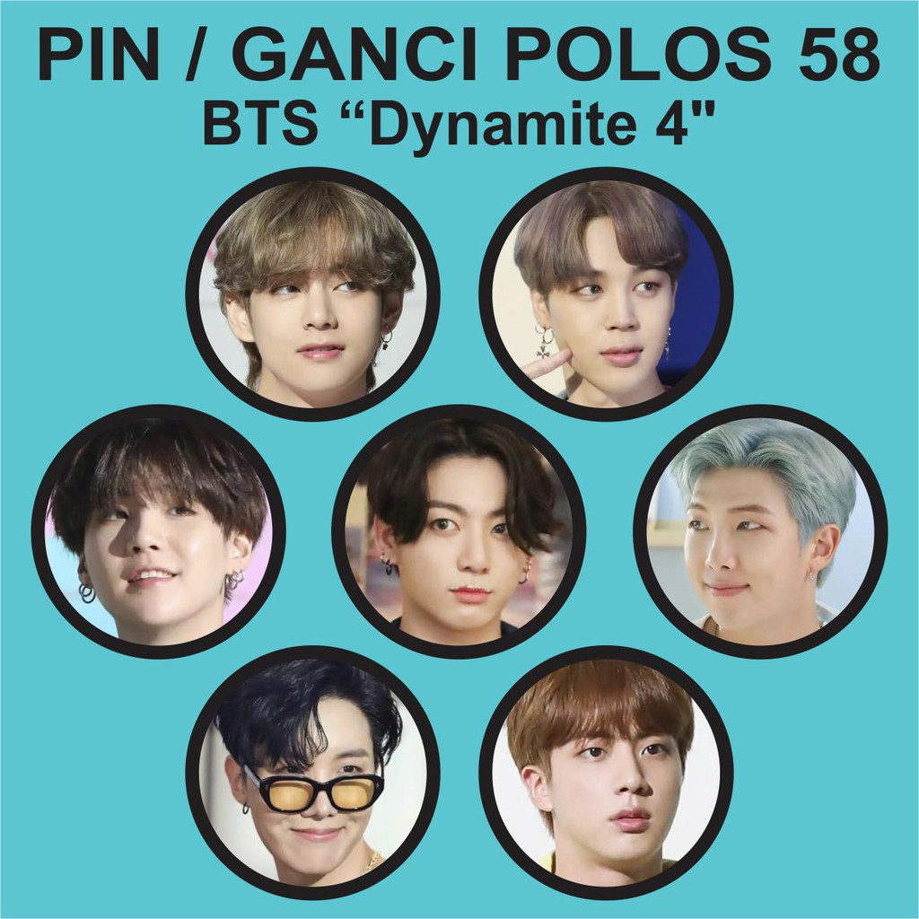 PIN / GANTUNGAN KUNCI POLOS 58 MM - BTS DYNAMITE 4