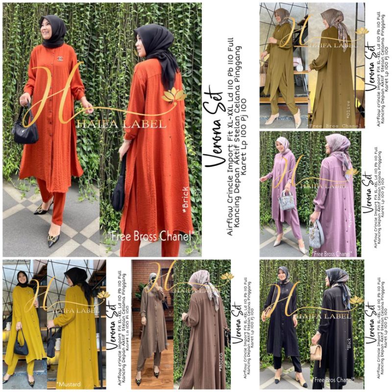 VERONA SET ORIGINAL BY HAIFA LABEL (100% ORI BERLABEL HAIFA)