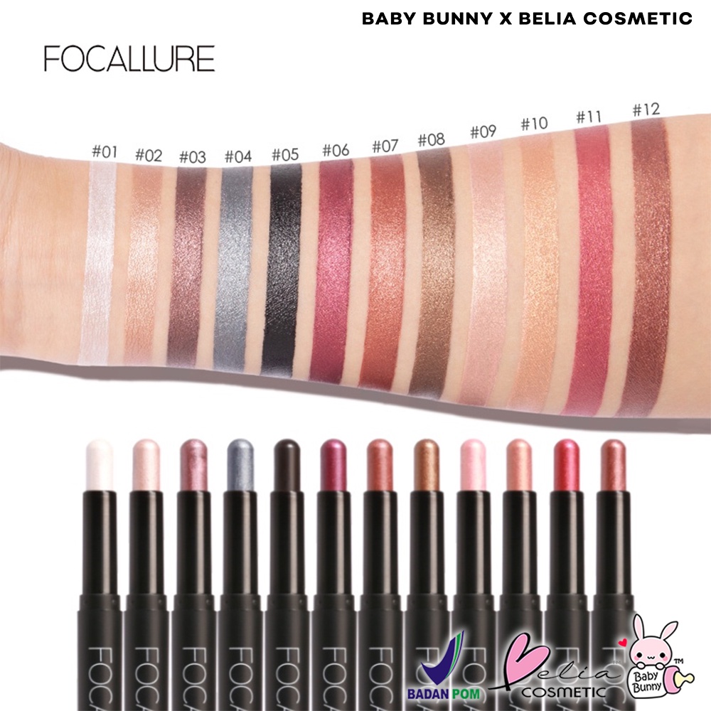 ❤ BELIA ❤ FOCALLURE Eyeshadow Pencil FA38 | Pigmented | Tahan Lama | Waterproof | Eyeshadow Pensil | BPOM