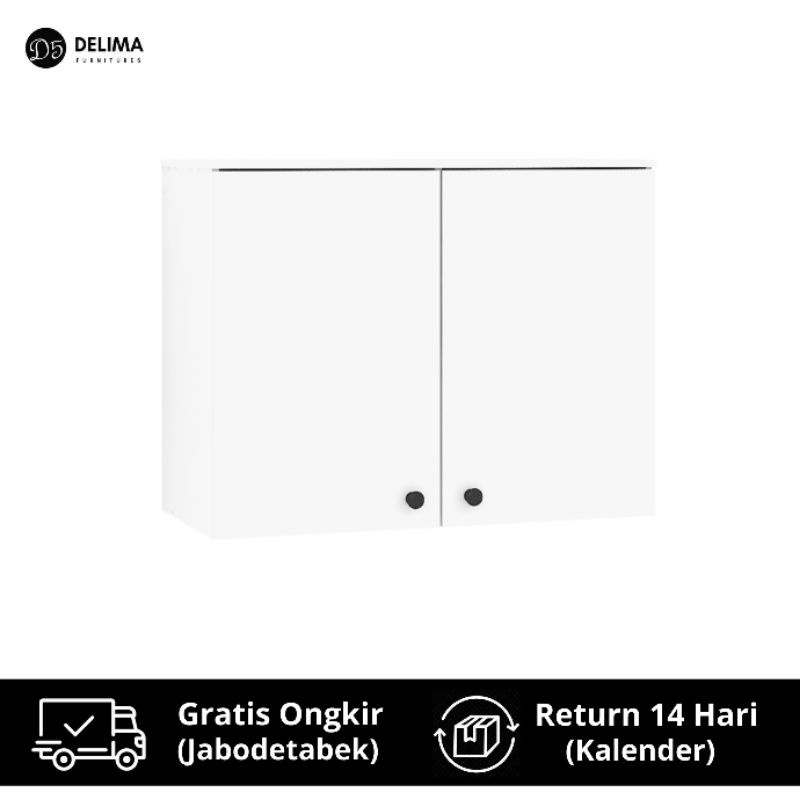 Kitchen Cabinet Rak Kabinet Dapur Bagian atas 80 cm - Putih