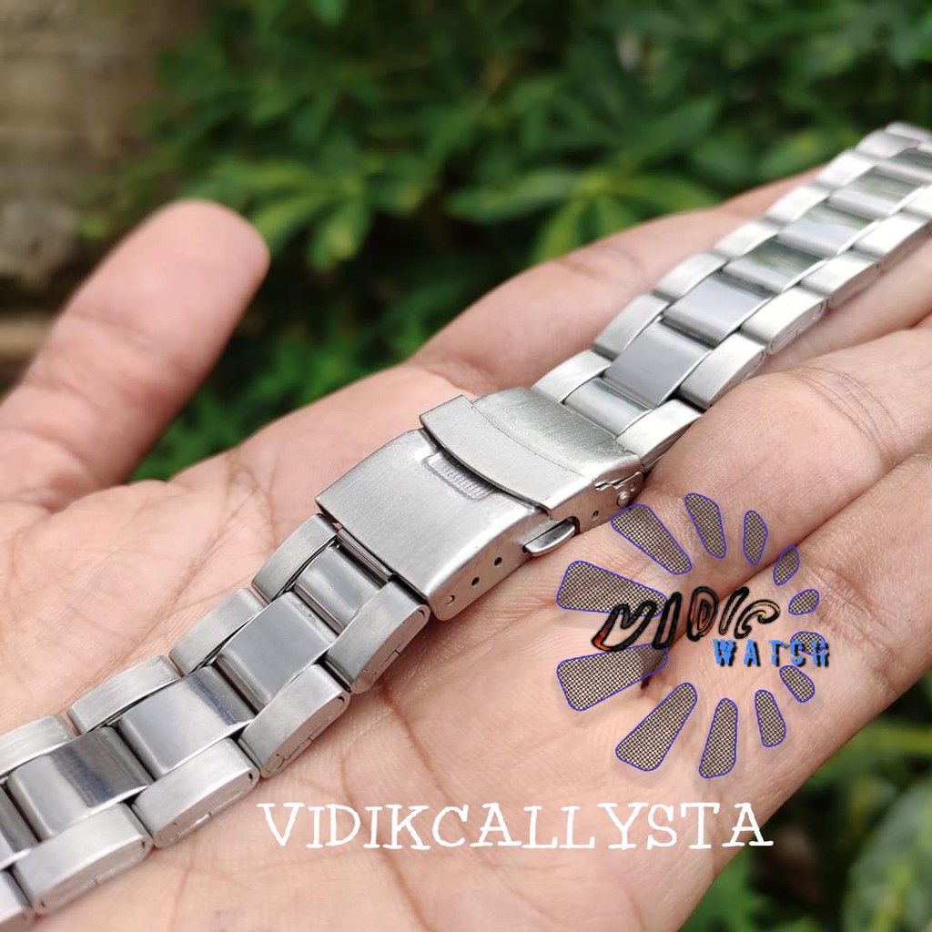 TALI STRAP RANTAI JAM TANGAN 20MM 22MM 24MM STAINLESS STEEL WATCH BAND B3032