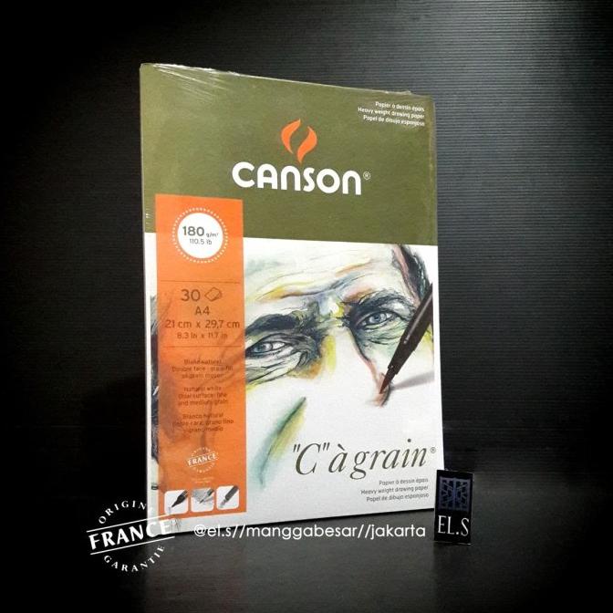 

(BISA COD) Canson C A Grain A4 180 GSM STOK TERBATAS Kode 746