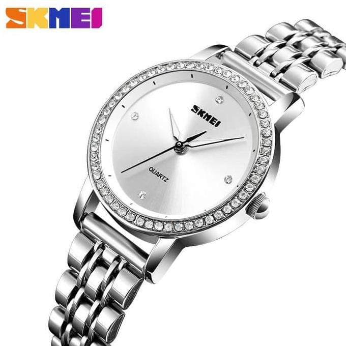 Jam Tangan Wanita / SKMEI 1311 Lady / Jam Tangan Analog / SILVER