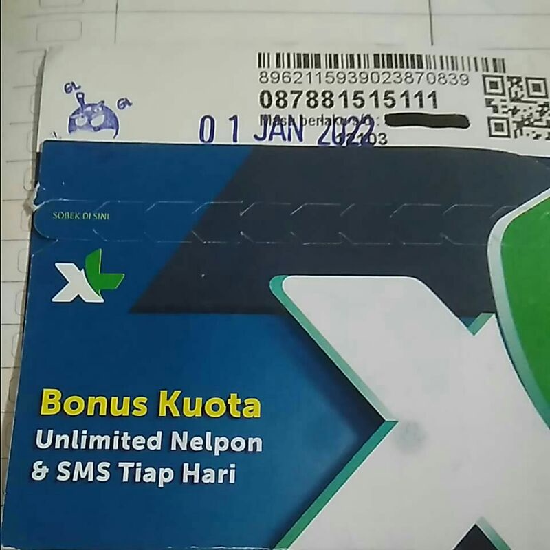 No Cantik XL Triple Ujung 1