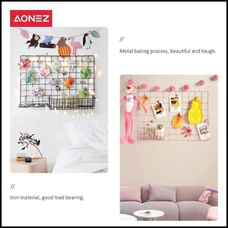 Aonez Wire Grid Hiasan Dinding Kamar  Dekorasi  Merah Muda 