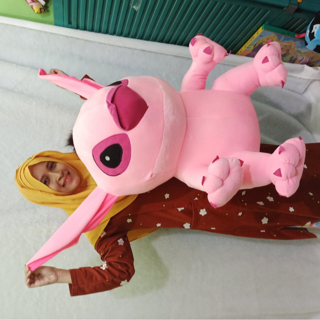 TERMURAH Boneka stitch GIANT murah biru dan pink