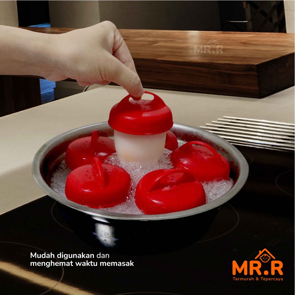 Alat Rebus Telur Cetakan Telur Rebus Perebus Telur Tempat Rebus Telor Silikon Silicone Egg Boil 1 pc