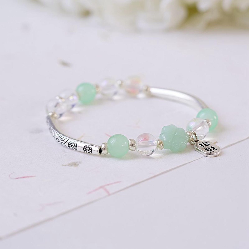 Gelang Manik-Manik Clover Untuk Wanita