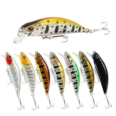 &lt;Promotion&gt;1Pcs 50mm 5g Sinking Minnow Umpan Pancing Bentuk Ikan Kecil Fishing Lure Swimbait Bass Bait Wobbler