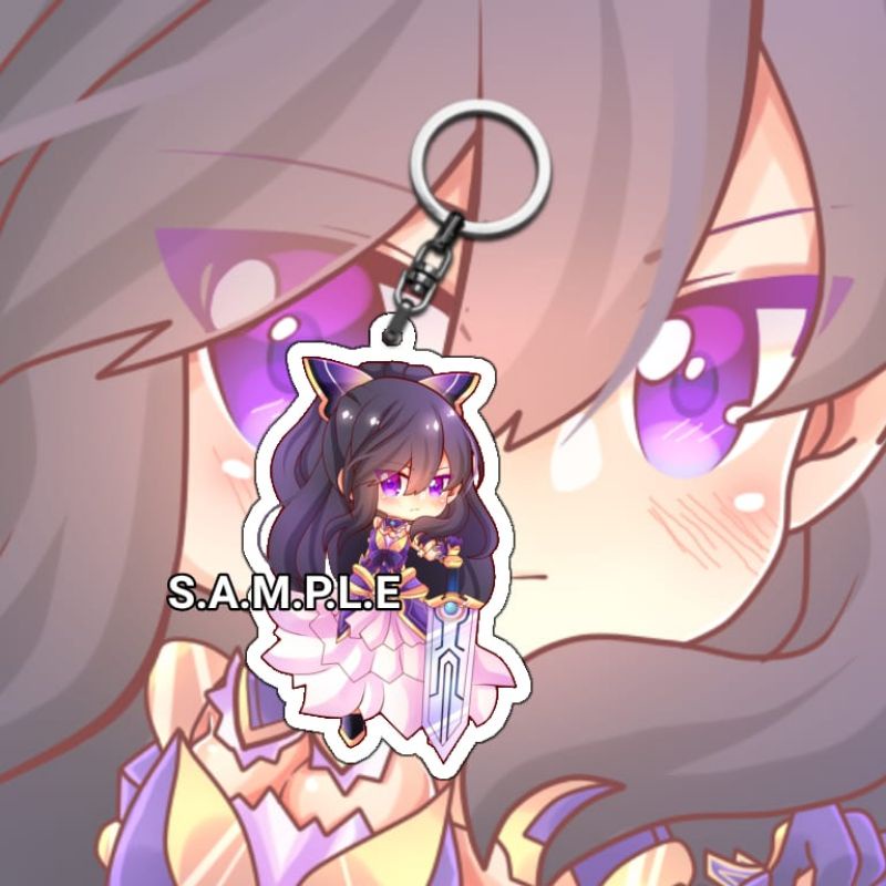 Keychain Anime Yatogami Tohka Date A Live - Gantungan Kunci Date A Live