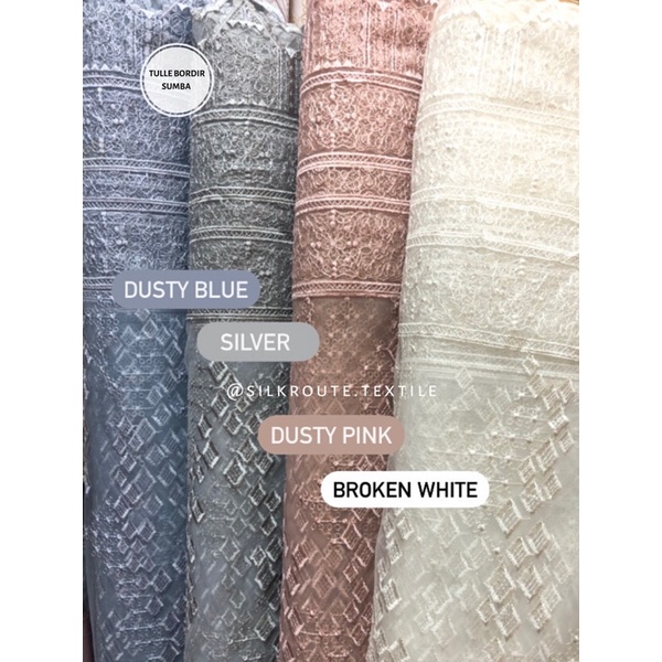 (TERMURAH) NEW DESIGN TULLE MOTIF SUMBA METERAN/ TULLE SAPTO METERAN