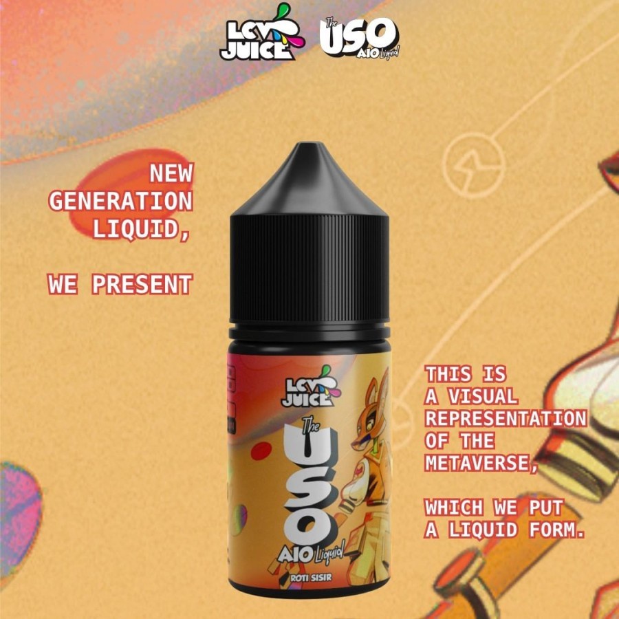 LCV JUICE THE USO AIO ROTI SISIR BY KING BREWERY 30ML LIQUID (1 PCS)