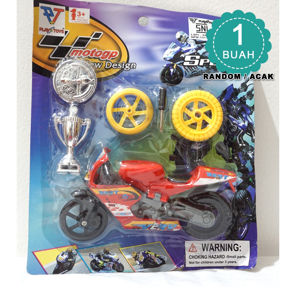 Mainan Motor Balap Motogp Set Piala Modifikasi Pm8022 Shopee