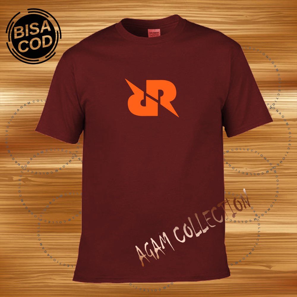 Agam Collection Baju Kaos Distro RRQ 001 Text Orange Lengan Pendek Premium Quality