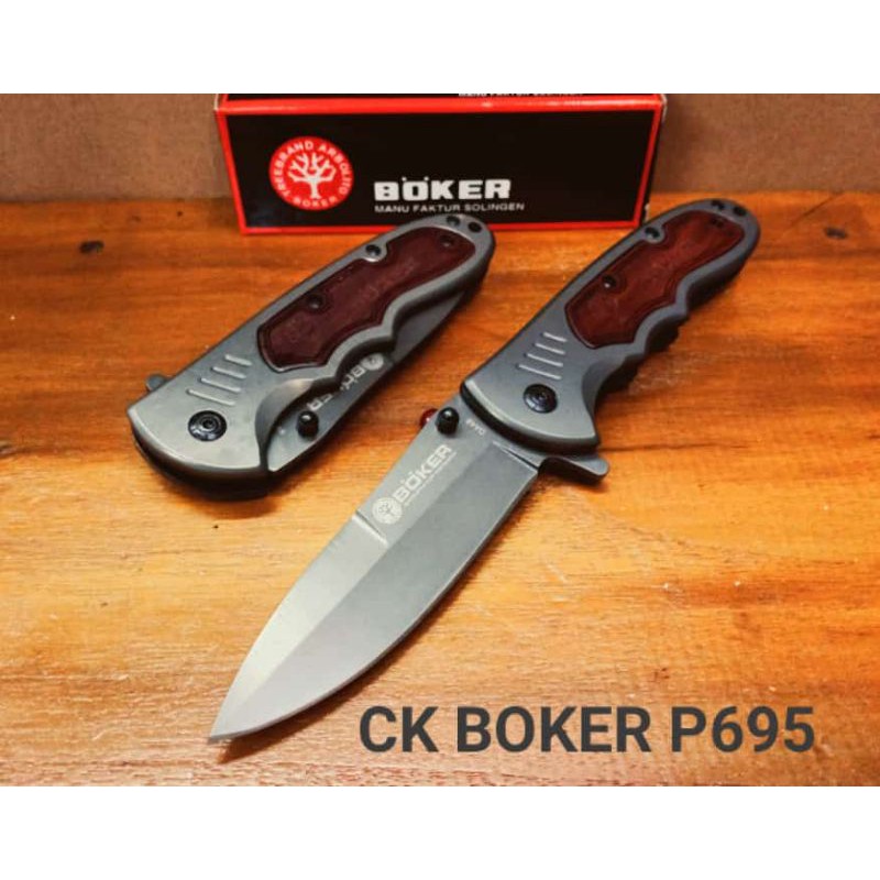 PISAU LIPAT SURVIVAL BUSHCRAFT HUNTING BOKER DA48 P695