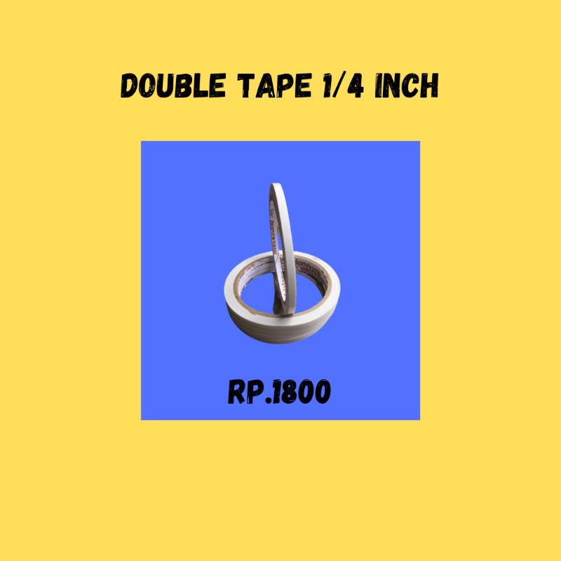 

Double Tape 1/4inch Double Tape Murah Tape Kecil