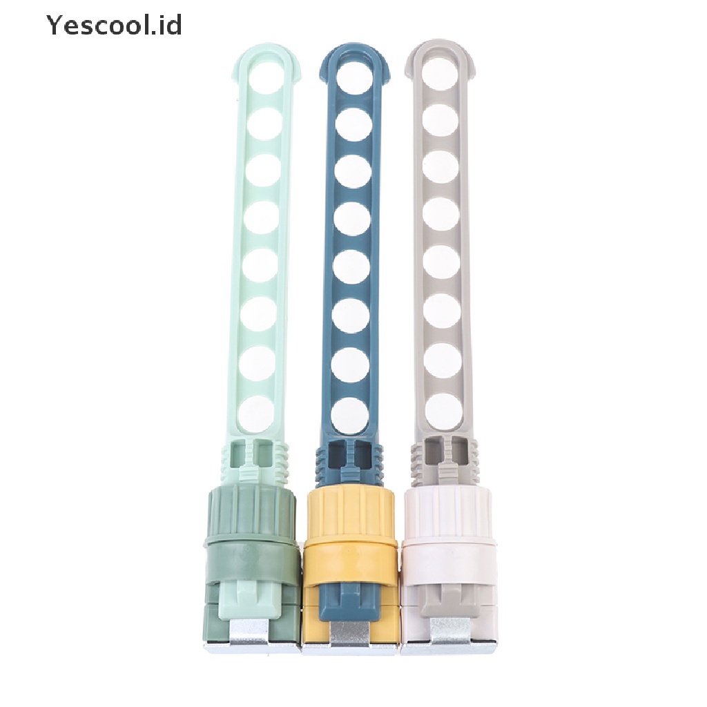 【Yescool】 8-Hole Hanging Drying Rack Wall Mounted Space Saving Window Frame Clothes Hanger .