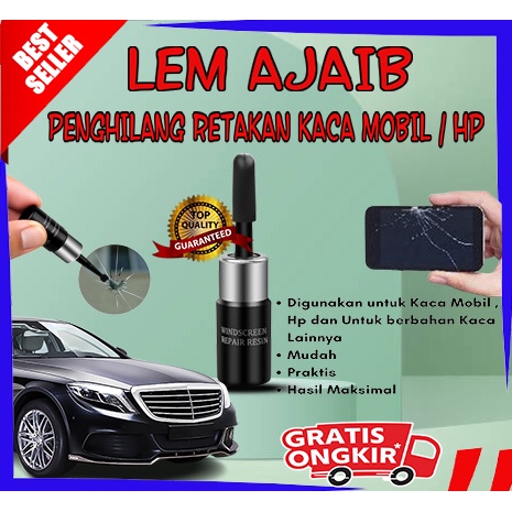 Jual LEM KACA MOBIL HP SMARTPHONE AQUARIUM RETAK LEM KOREA AJAIB ANTI