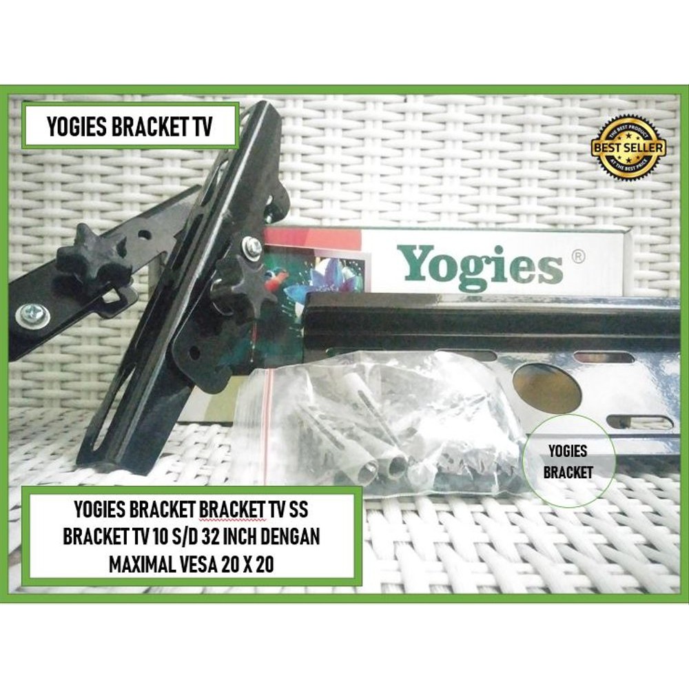 BRACKET TV UNIVERSAL - BRACKET TV 10 15 20 32 INCH - BRACKET UNIVERSAL 10 SAMPAI 32 INCH - MAXIMAL