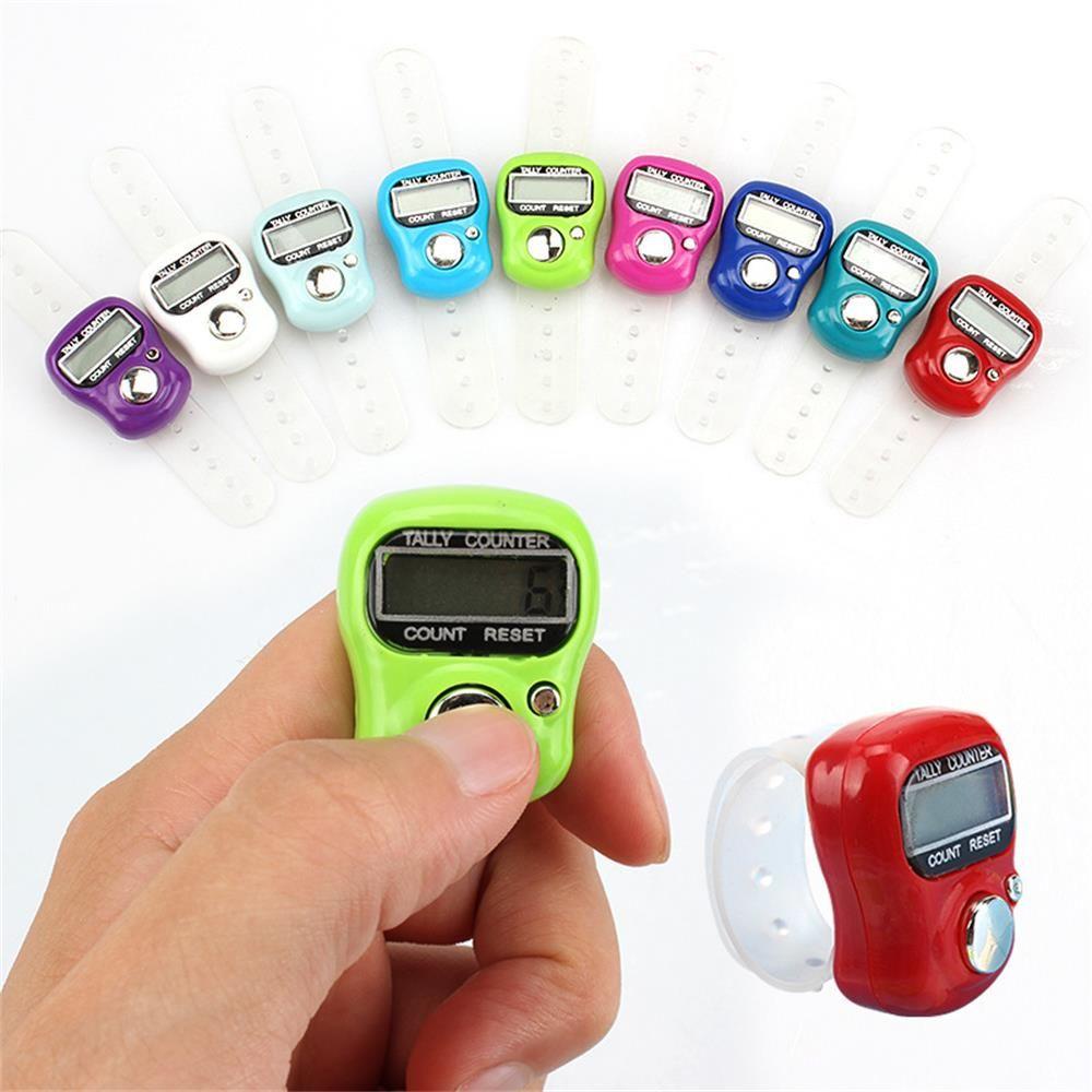 Populer Stitch Marker Untuk Jahit Rajut Menenun Hand Held Coun LCD Digital