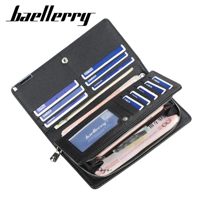 Dompet Lipat Panjang Tebal Kulit New Wallet Baellerry S1061