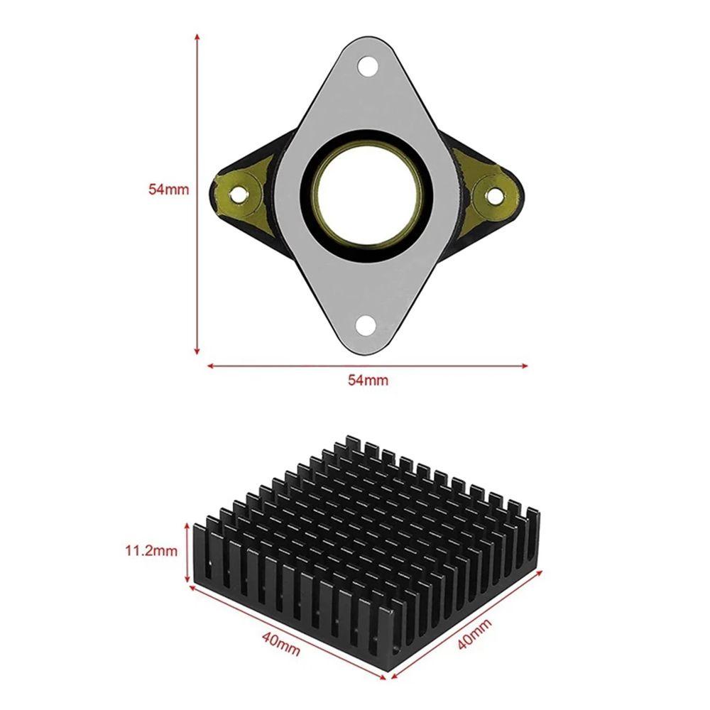 Preva 4Pcs Stepper Getaran Damper Tergantikan Aksesoris Printer 3D Logam Heat Sink