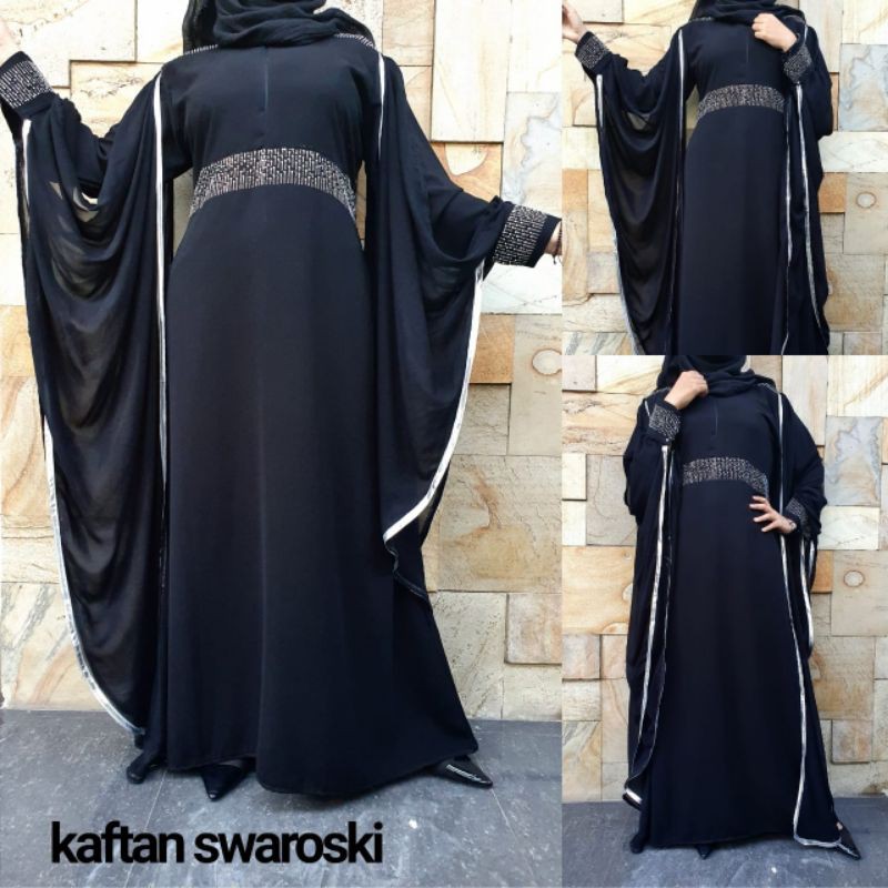 Kaftan Wanita Swaroski Kaftan Modern Kaftan Premium