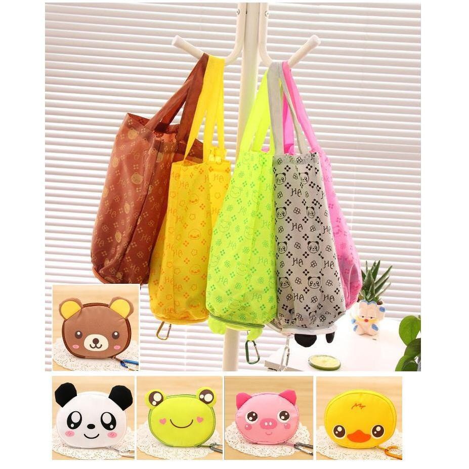 Go Green Bageasy Shopping bag / tas lipat kantong belanja bentuk hewan